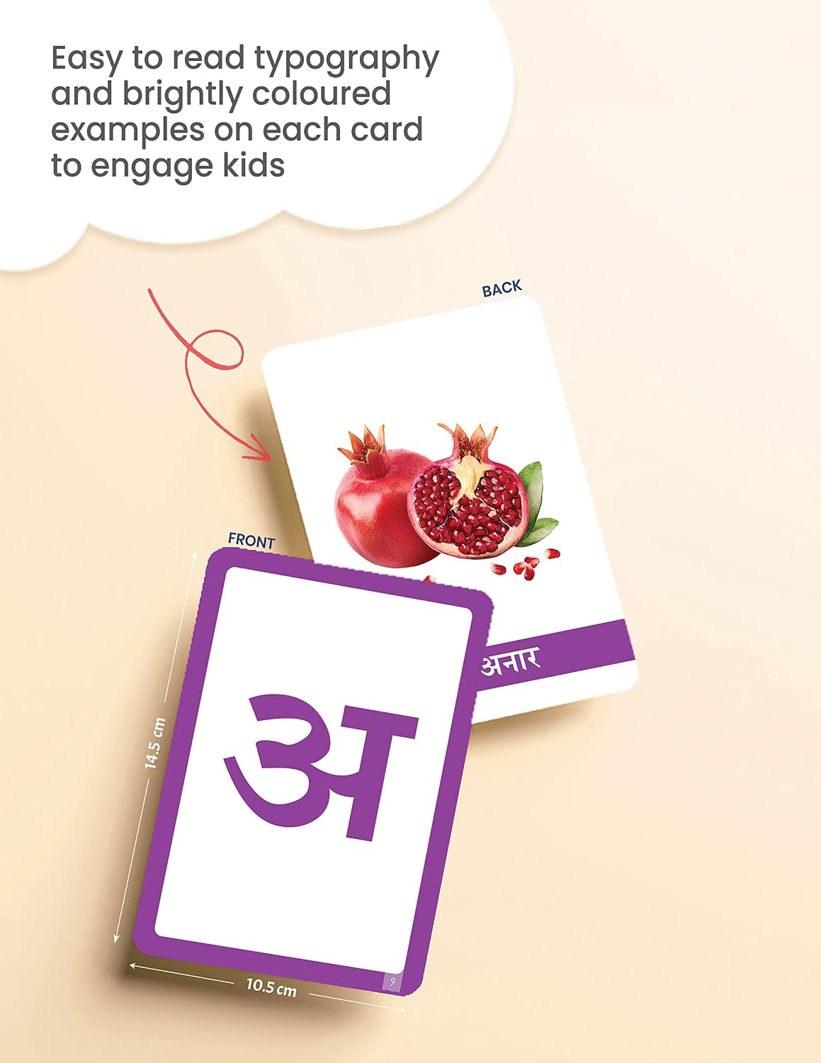 Hindi Flash Cards for Kids 2+ Years | Varnamala, Numbers & Pictures - Image 4