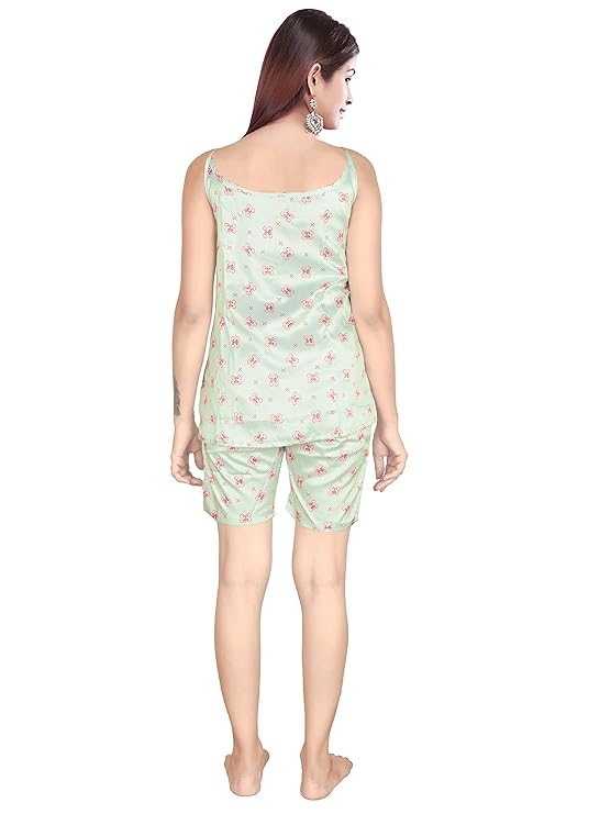 Women's Green Top & Shorts Set NEELDEEP ENTERPRISE