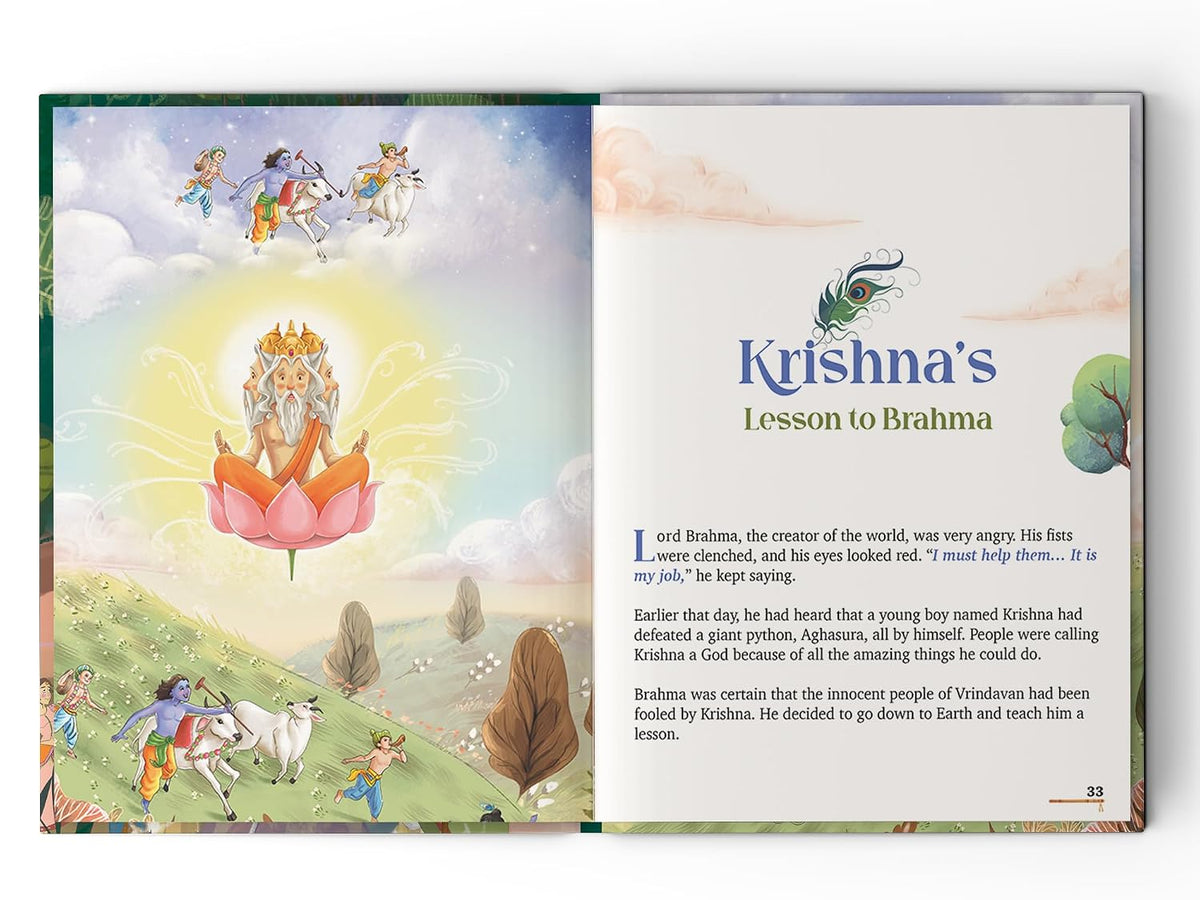 Krishna Stories: 10 Illustrated Stories of Lord Krishna for Children I Hindu Mythology