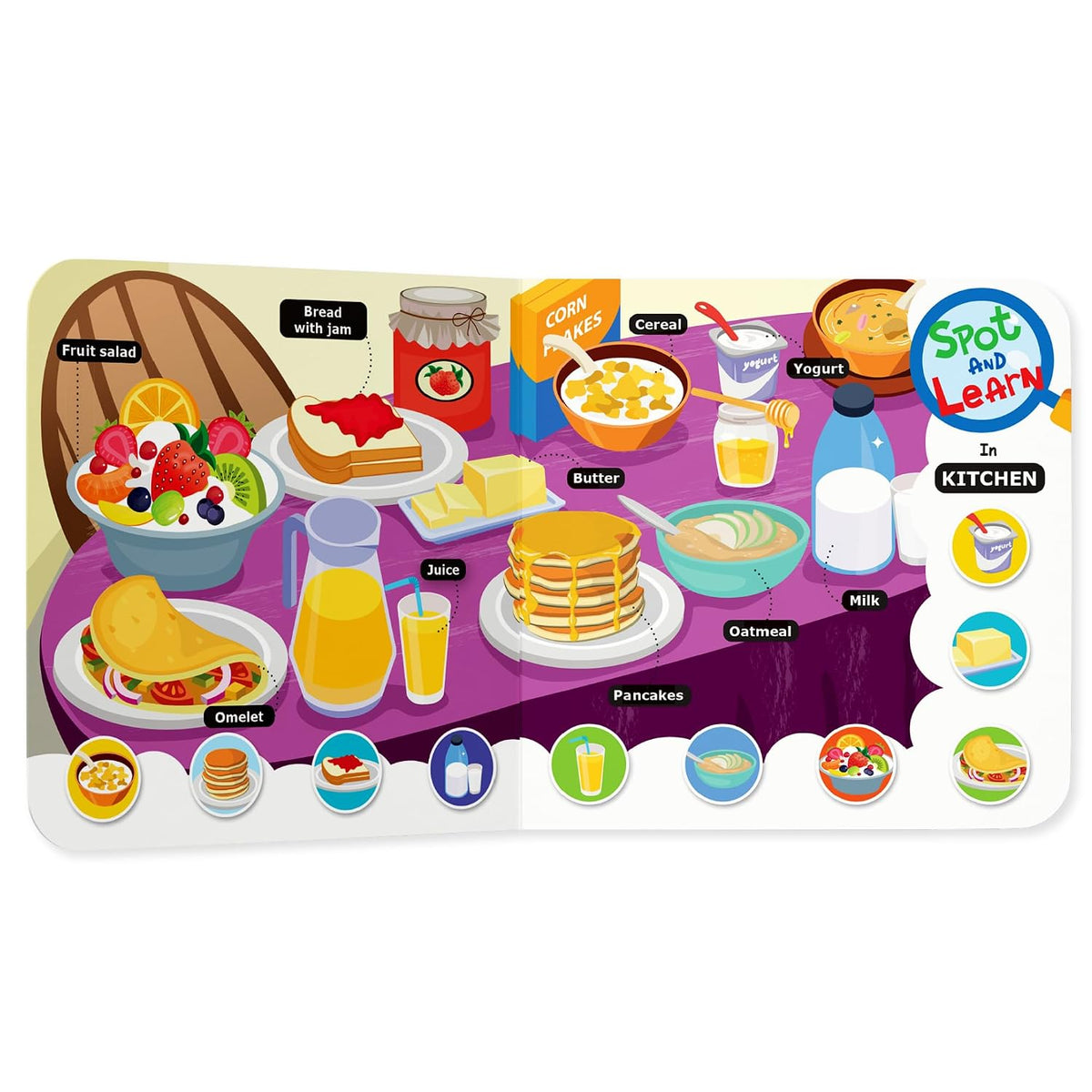 Spot and Learn with Pictures: Food We Eat