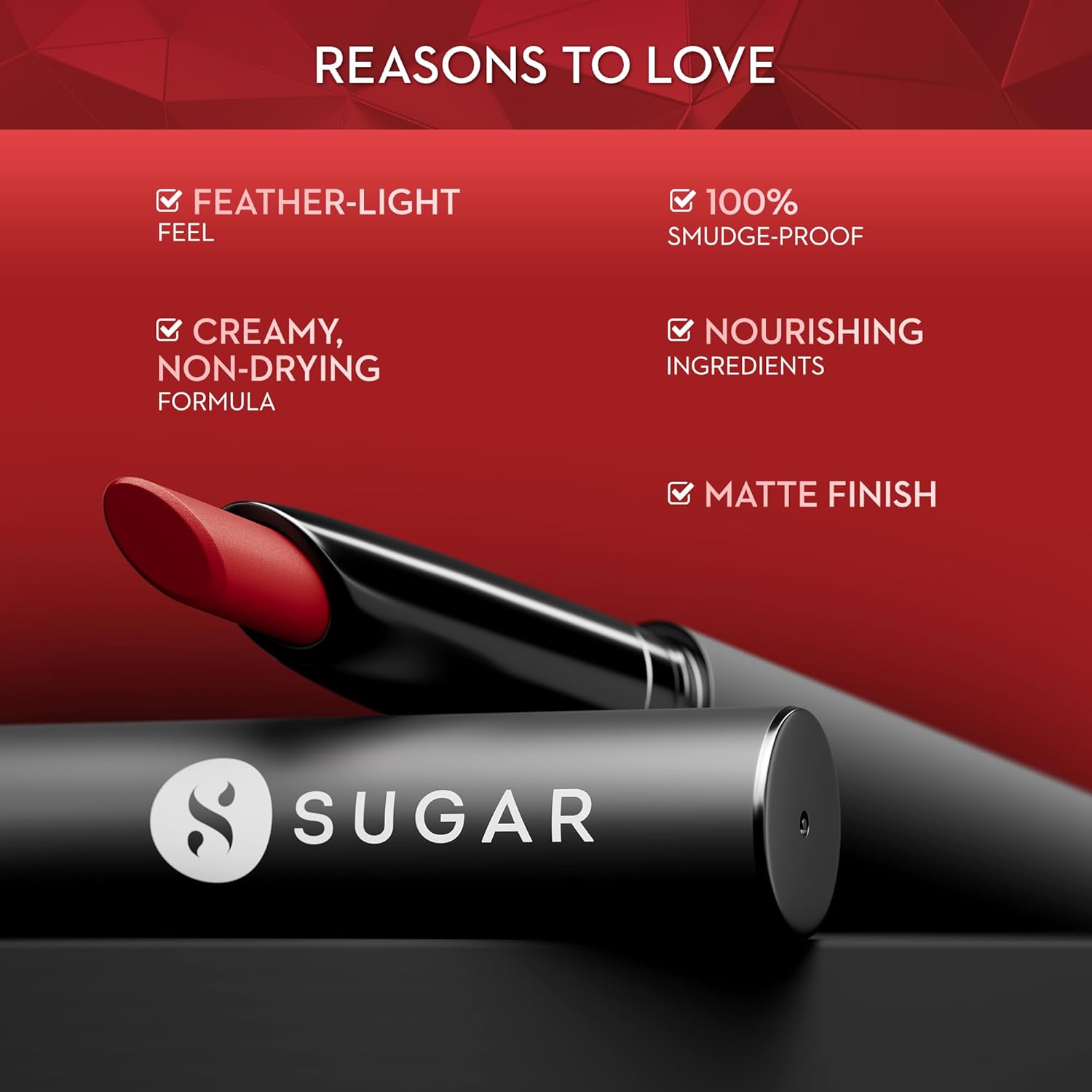 SUGAR Matte Attack Transferproof Lipstick - 10 Depeach Mode (699)