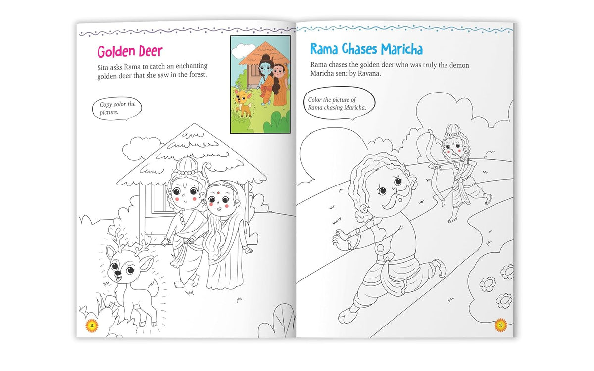 Kids Colouring Book: Ramayana