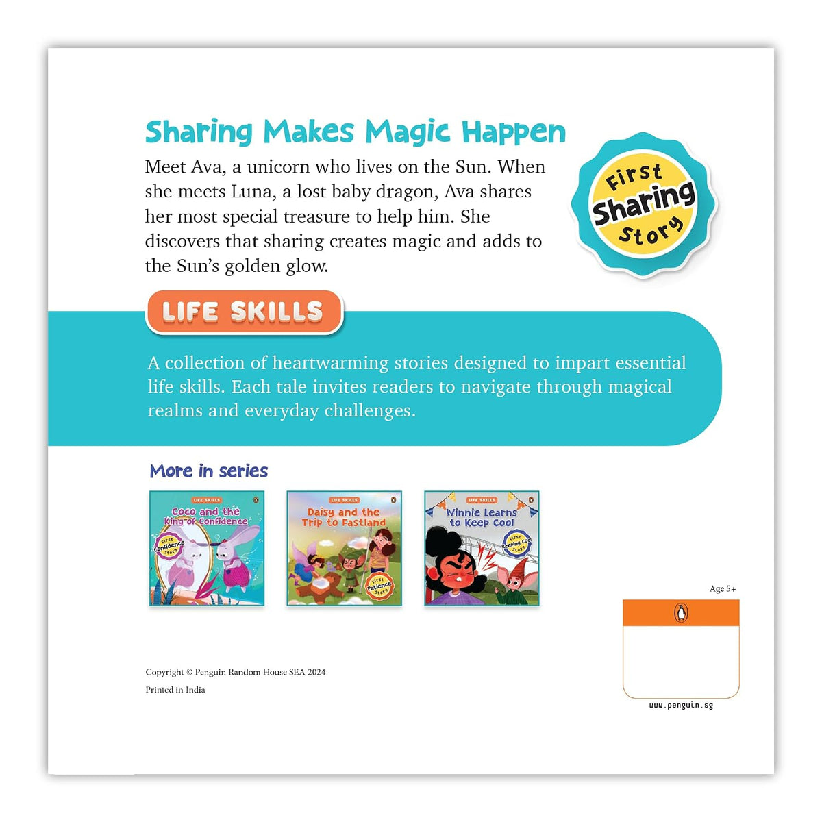 Life Skills Series-Ava and the Magic of Sharing: Power of Sharing, Empathy & Friendship