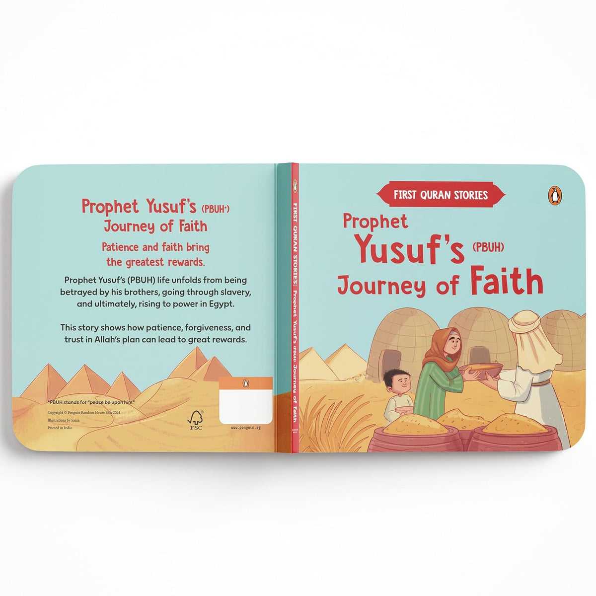 First Quran Stories: Prophet Yusuf’s (PBUH) Journey of Faith: An Illustrated Story Book for Kids About Prophet