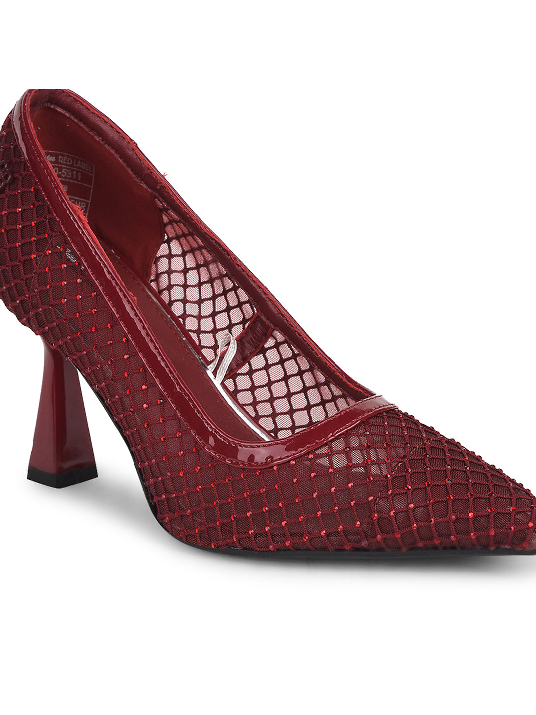 Bata Women Maroon Pointed-Toe Spool Heel Pump - Maroon - View 5