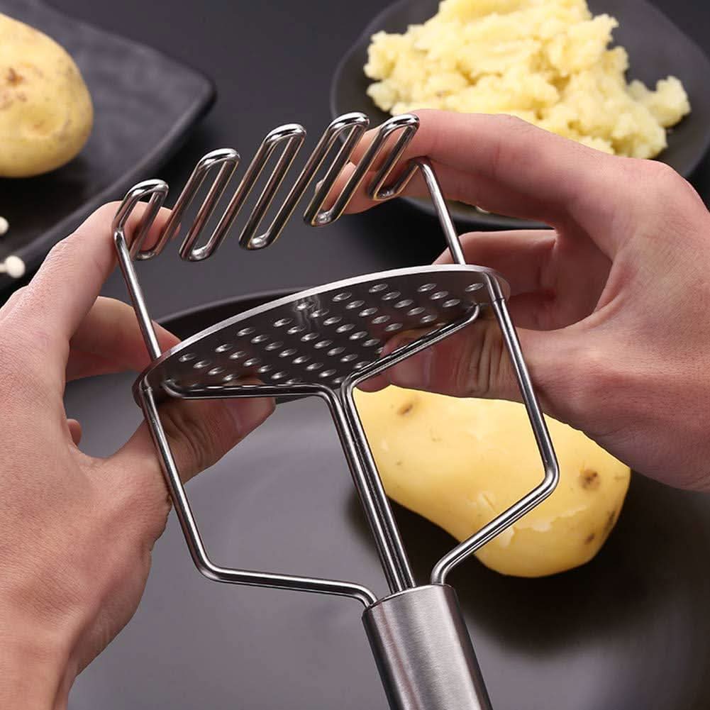 Stainless Steel Hand Masher (Mash For Dalvegetablepotatobaby Foodpav Bhaji) HP DD