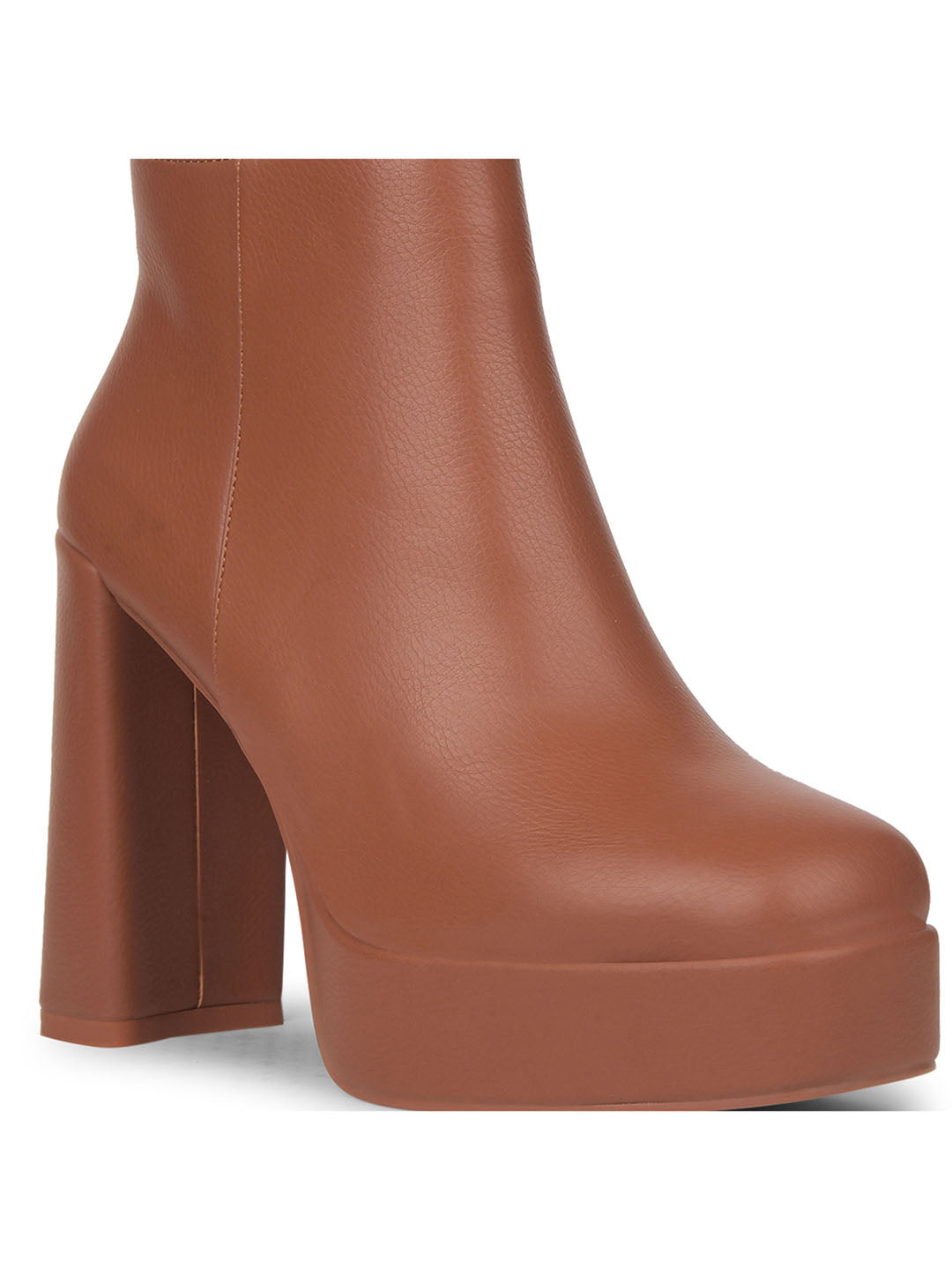 Nine West Women Dark Brown Casual Ankle Length Block Heel Boots - Dark Brown - View 5