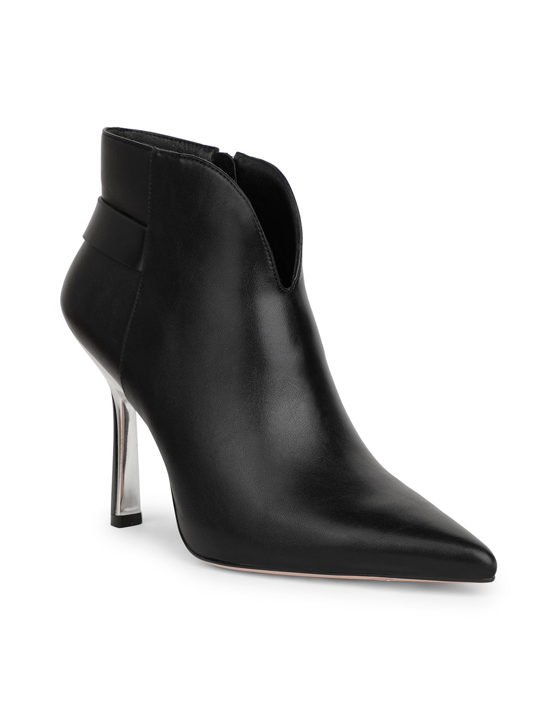 Nine West Women Pointed-Toe Kitten Heel Ankle Boot - Black - View 1