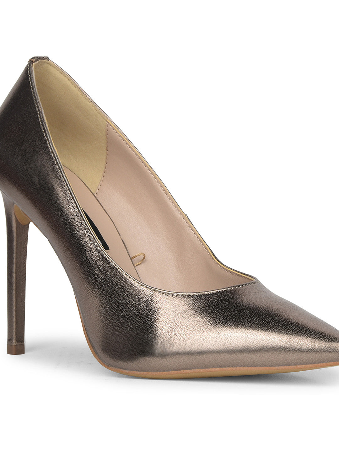 Nine West Women Pointed-Toe Stiletto Heel Pump - Gunmetal - View 5