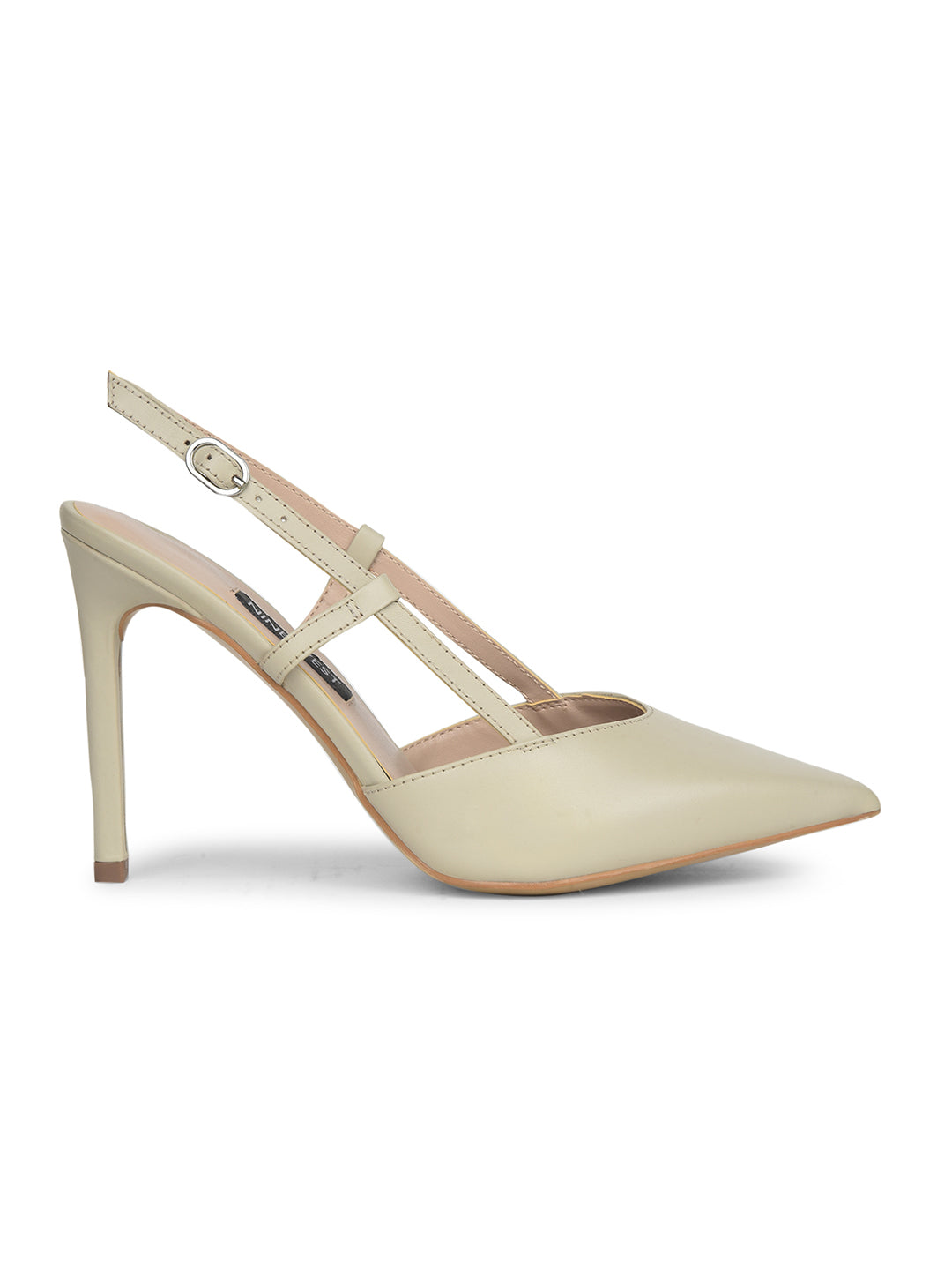 Nine West Women Pointed-Toe Stiletto Heel Sandal - Beige - View 2
