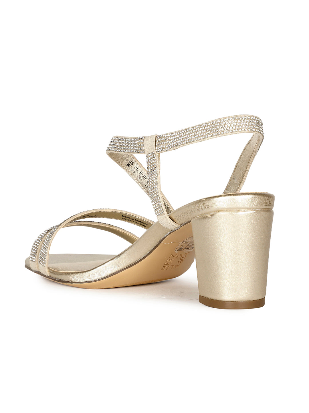 Naturalizer Women Beige BackStrap Block Heel Sandal - Beige - View 3