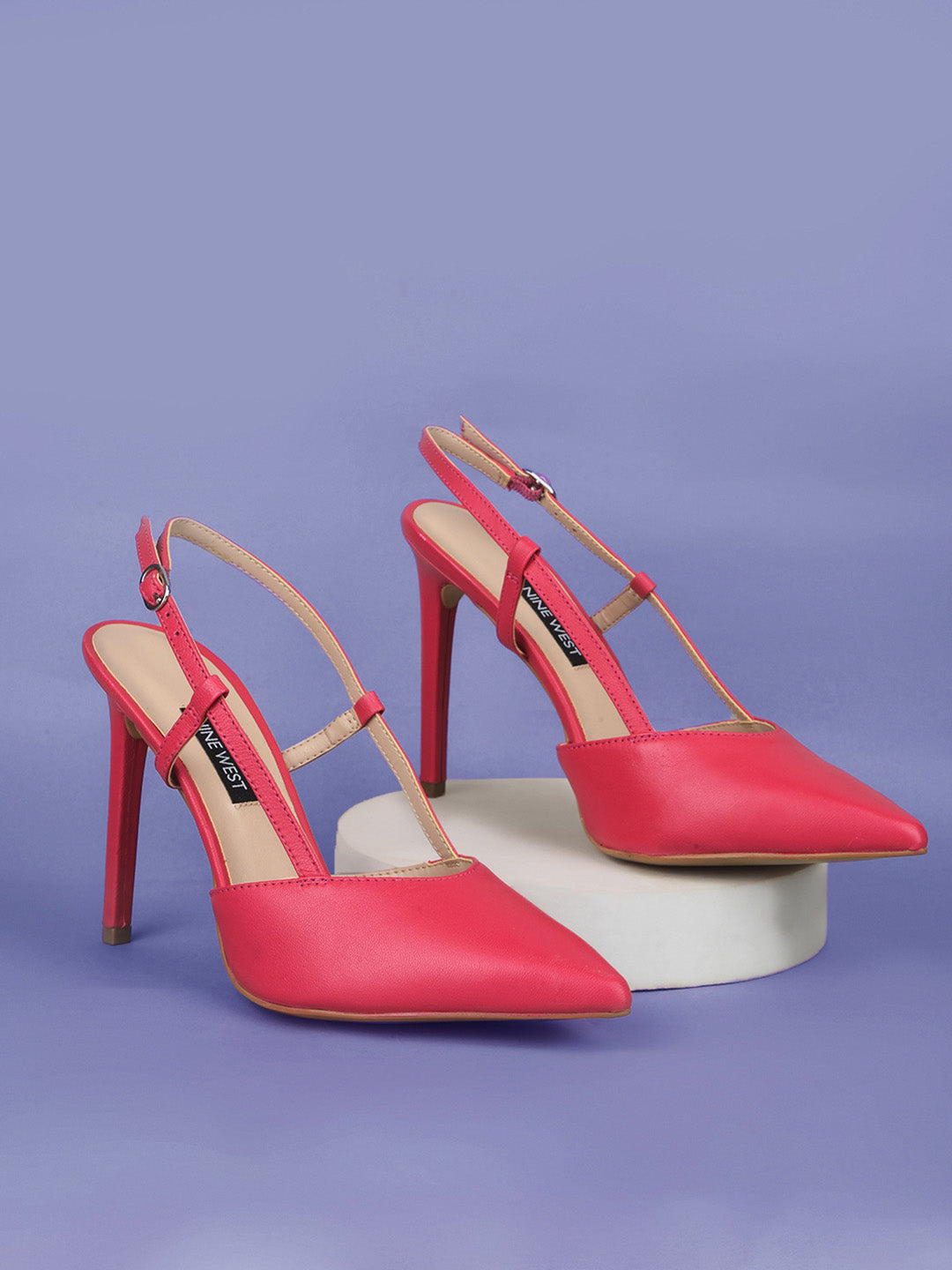 Nine West Women Pointed-Toe Stiletto Heel Sandal - Pink - View 6