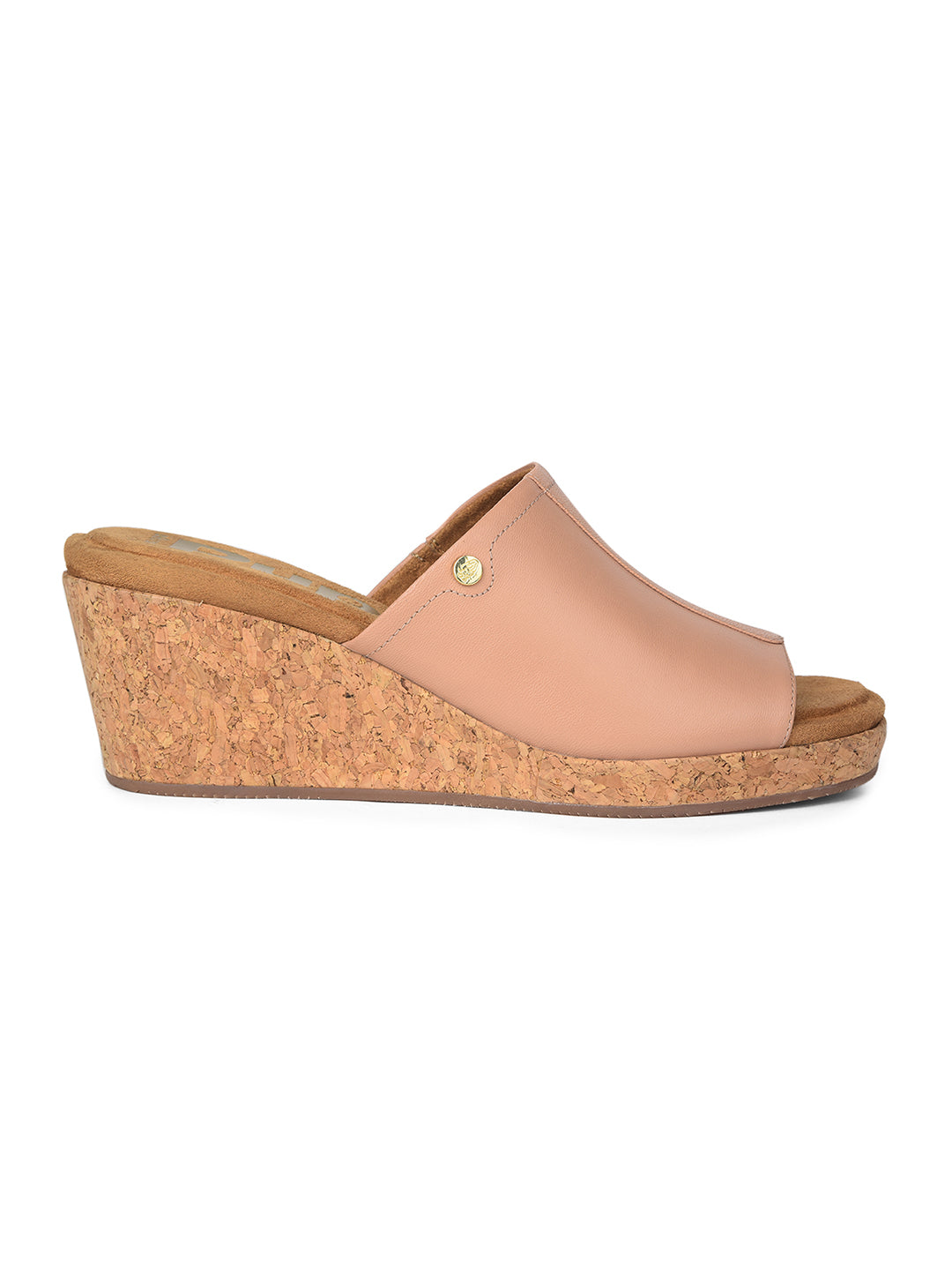 Hush Puppies Women Rose Gold Wedge Heel Mule Sandal - Rose Gold - View 2