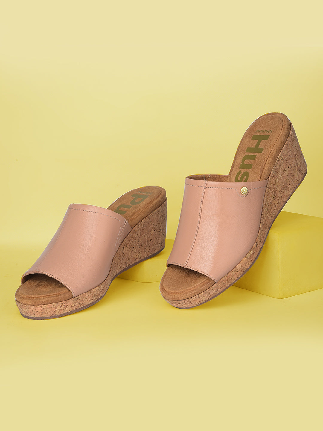 Hush Puppies Women Rose Gold Wedge Heel Mule Sandal - Rose Gold - View 6
