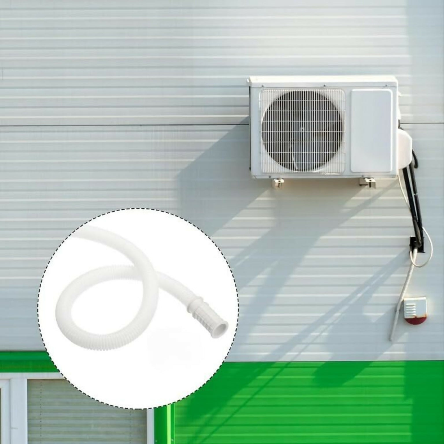 2-Meter Semi Washing Machine Inlet Pipe & Ac Drain Pipe Flexible PVC A118 2-Meter Semi Washing Machine Inlet Pipe & Ac Drain Pipe Flexible PVC B118 Hose Pipe (2 m)
