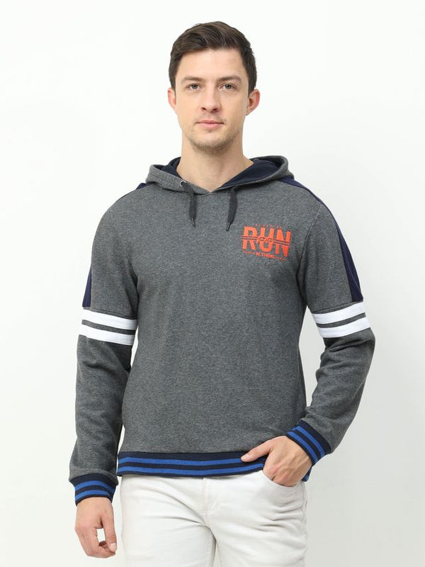 ARDEUR Mens Self Design Hoodie AH05 ARDEUR