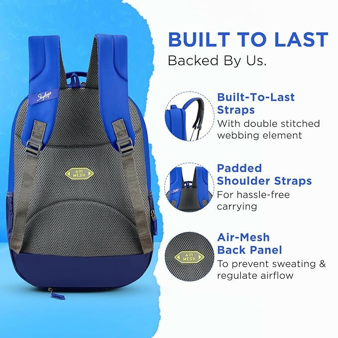 Skybags Bussin 42L Casual Backpack spacious, stylish unisex backpack HalfPe - FW -TPT
