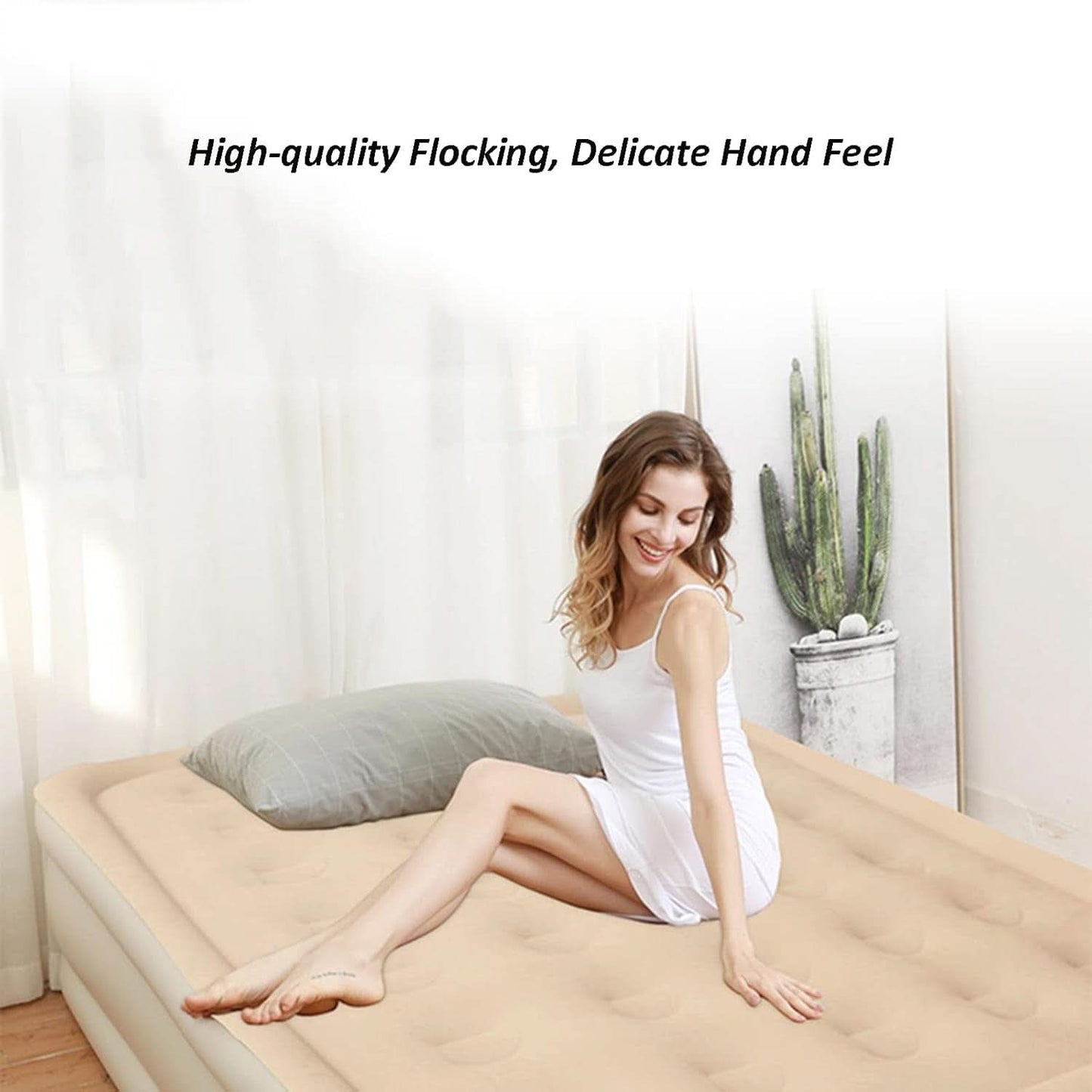 Portable Inflatable Bed Folding Lazy Bed (190x100x40 Cm 1 Pc)