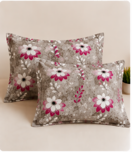 Dream Living Royal Floral Print Double Bedsheet Set – 220 × 240 cm