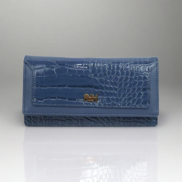 Trendy Leather Wallet For Girls (Dark blue)