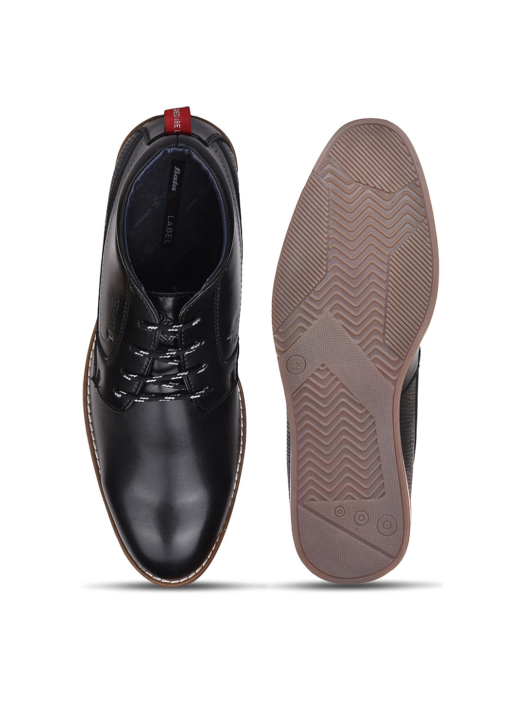 Bata Men Black Casual Ankle Length Lace-up Boots - Black - View 4