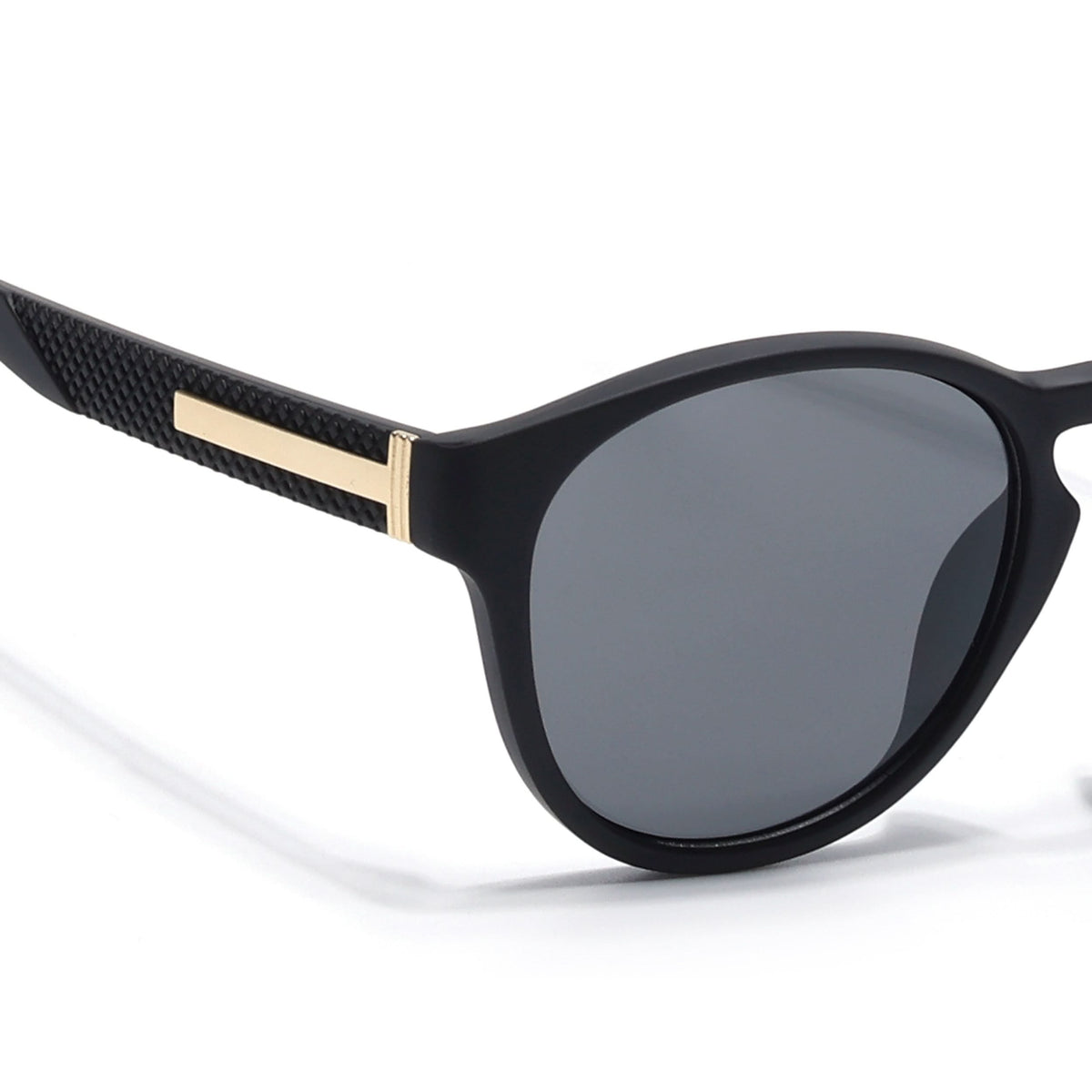 Eyejack Black Round Sunglasses for Men and Women - Style 1047 - view 5