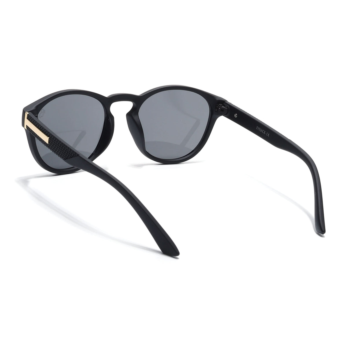 Eyejack Black Round Sunglasses for Men and Women - Style 1047 - view 6