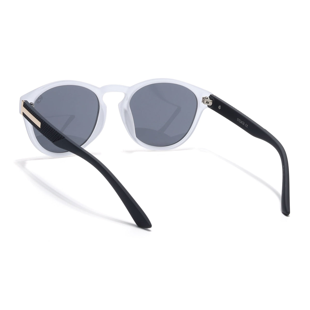 Eyejack Grey Round Sunglasses for Men and Women - view 6
