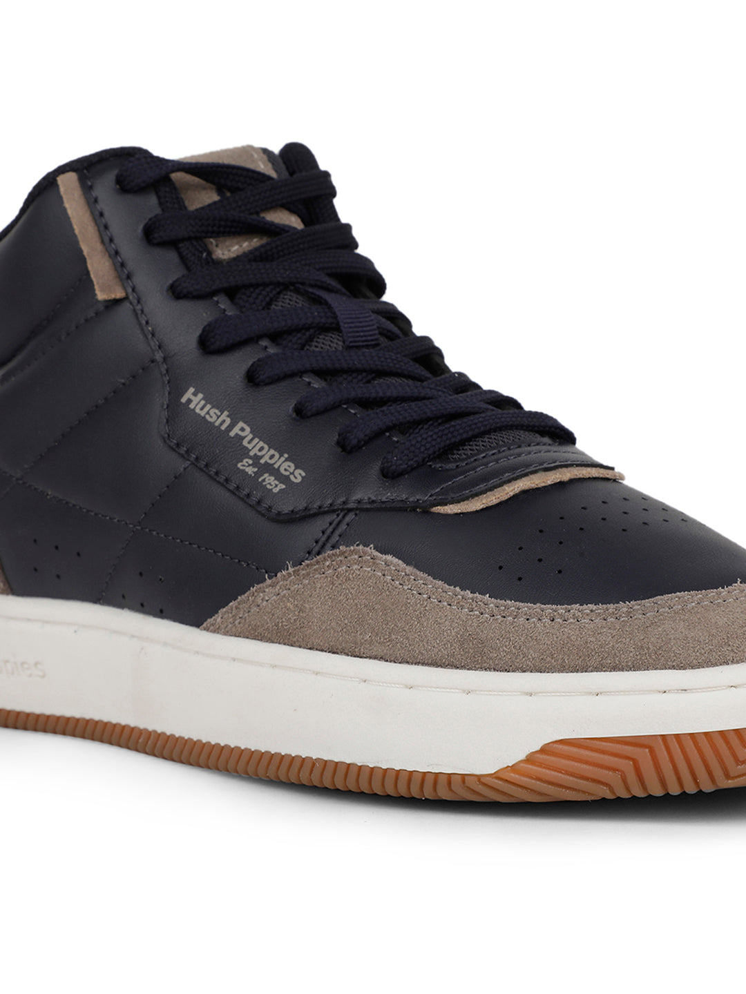 Hush Puppies Men Navy Blue Casual Ankle Length Lace-up Boots - Navy Blue - View 5