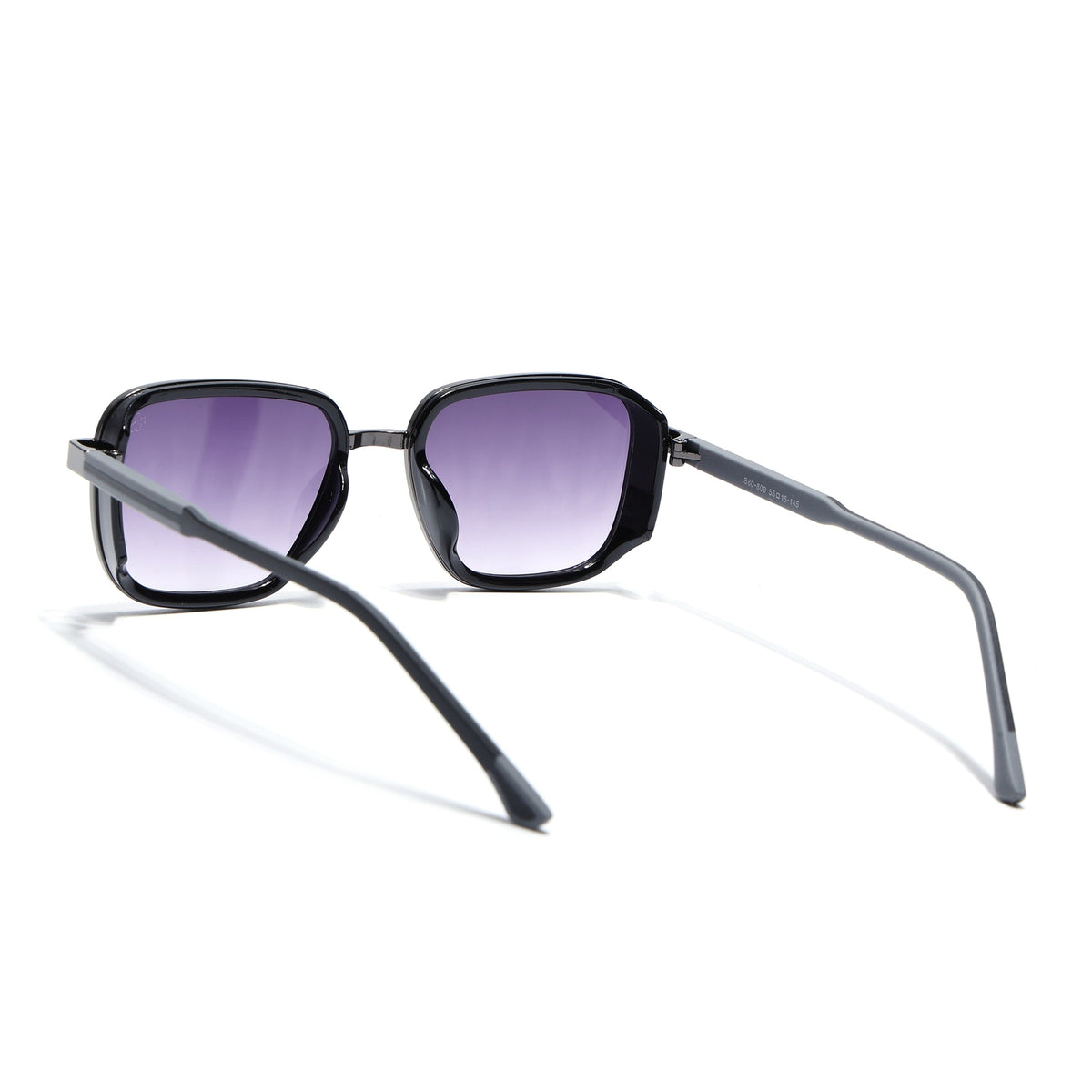 Eyejack Dark Grey Square Sunglasses for Men and Women - view 4