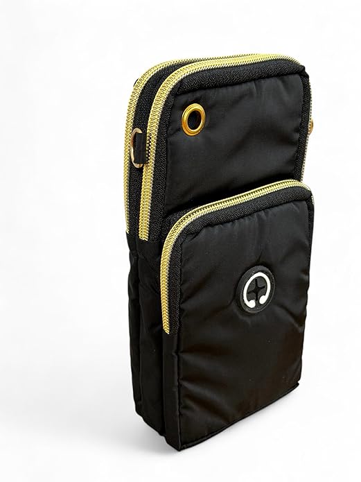 Buddy Cares Korean Crossbody Bag for Women – Lightweight Shoulder Handbag with Gold Trim – Detail View
