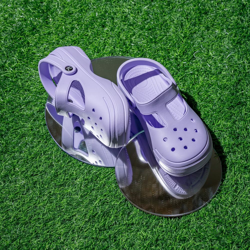 Indifeet Casual Waterproof Clog Shoes for Women - Purple - Image 4