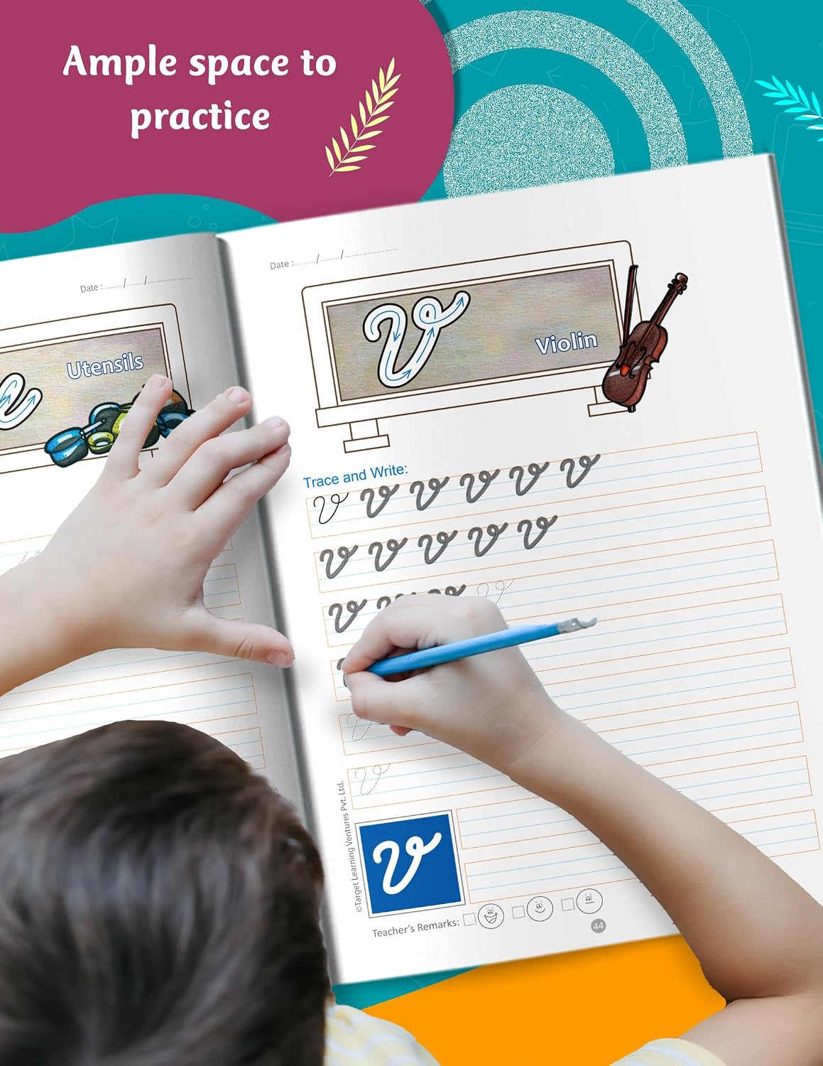 Cursive Writing Practice Book for Kids 3+ Years | Capital & Small Letters - Image 7