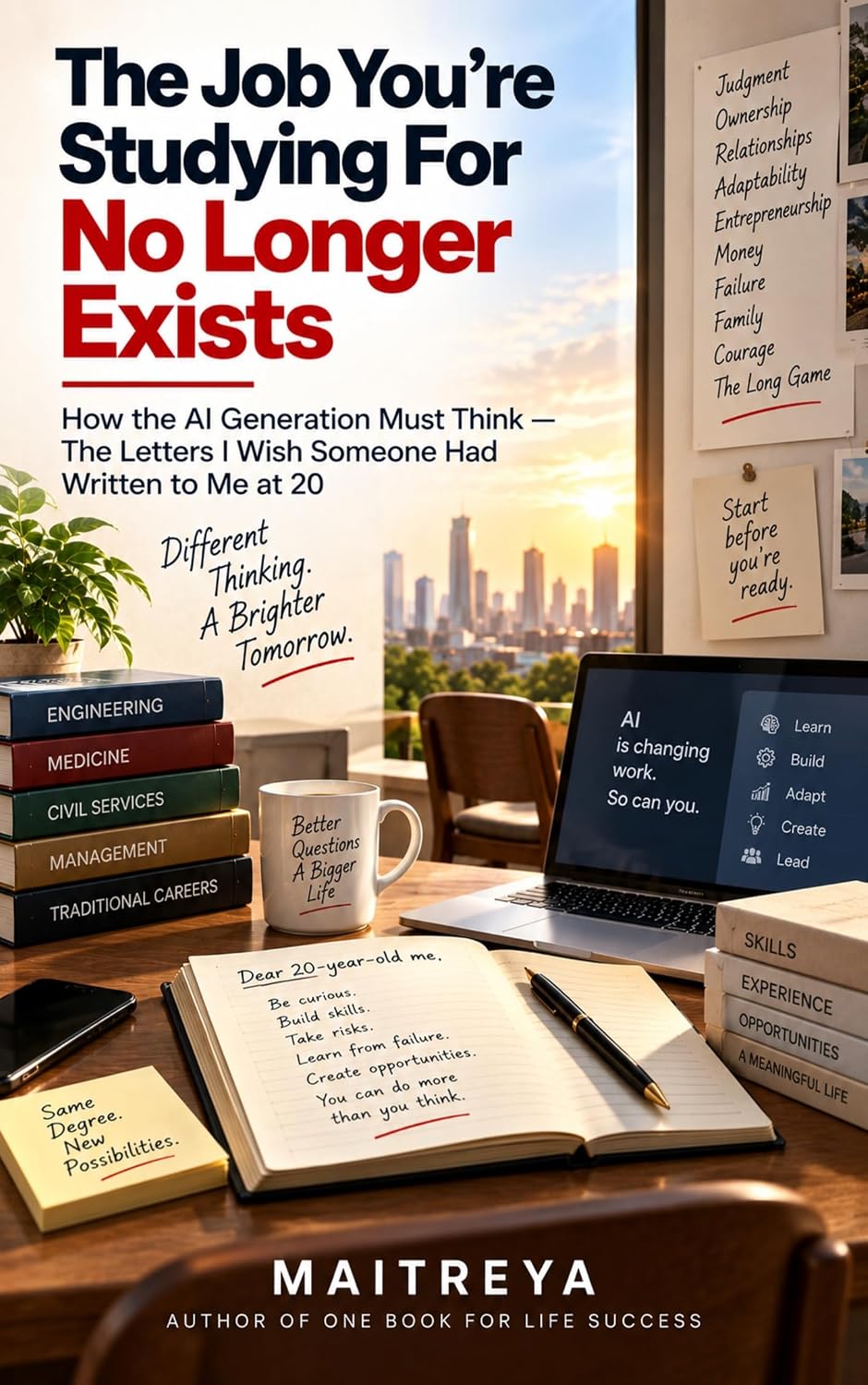 The Job You’re Studying For No Longer Exists : How the AI Generation Must Think — The Letters I Wish Someone Had Written to Me at 20 (Instant eBook)