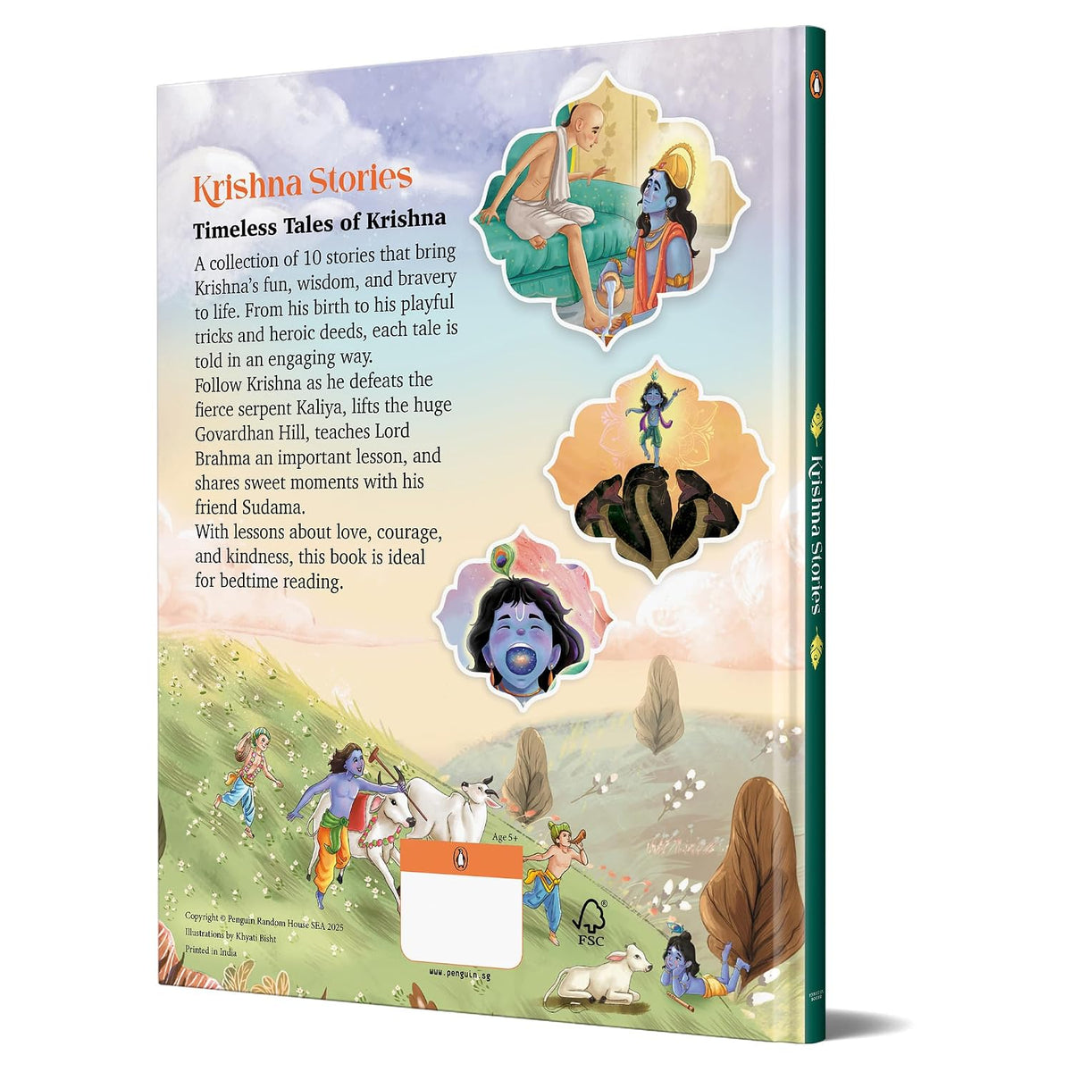 Krishna Stories: 10 Illustrated Stories of Lord Krishna for Children I Hindu Mythology