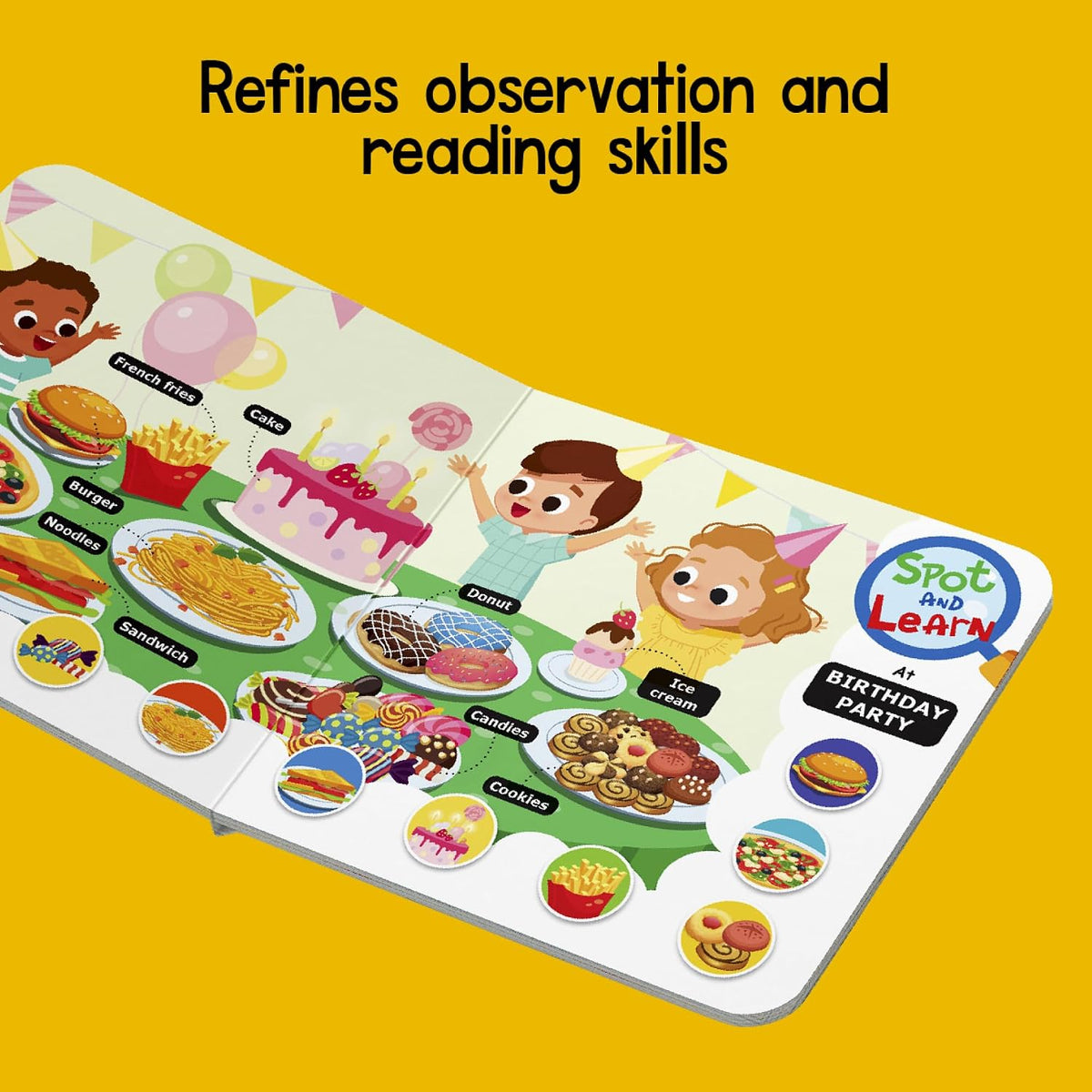 Spot and Learn with Pictures: Food We Eat