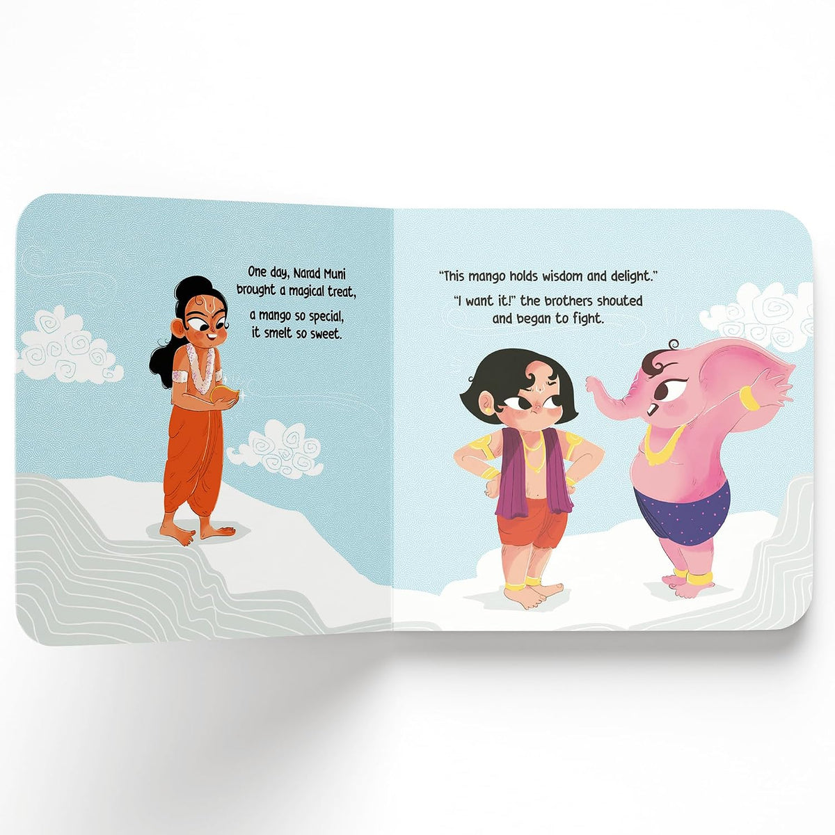 Ganesha and Kartikeya Race Around the World: Tales of Hindu Gods and Goddesses: An Illustrated Board Book for Kids