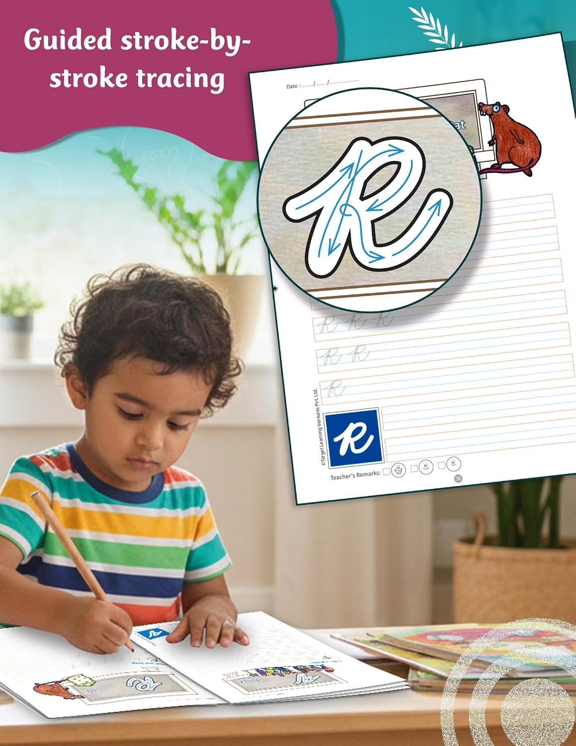 Cursive Writing Practice Book for Kids 3+ Years | Capital & Small Letters - Image 5
