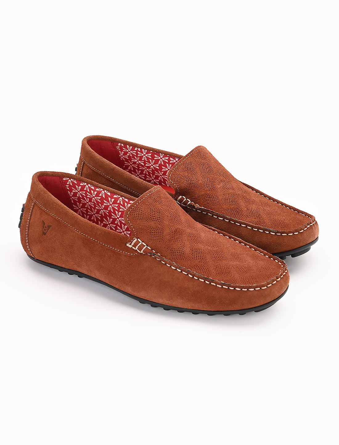 The Seti Tan Suede Men Casual Drivers V8 By Ruosh