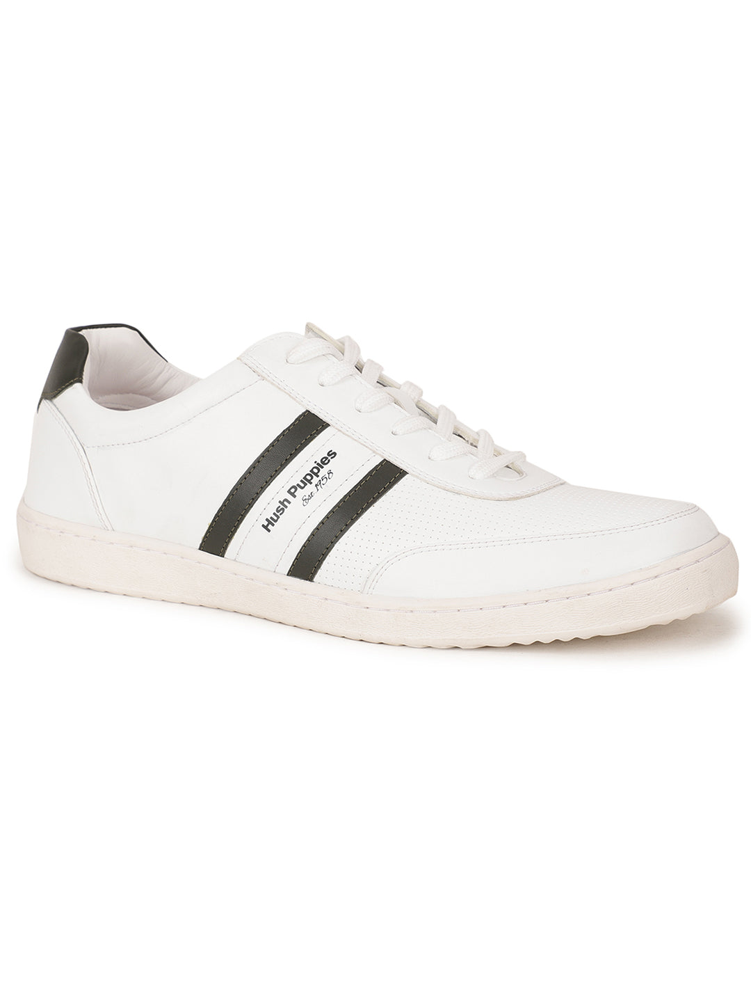 Hush Puppies Men White Casual Lace-up Sneaker - White - View 1