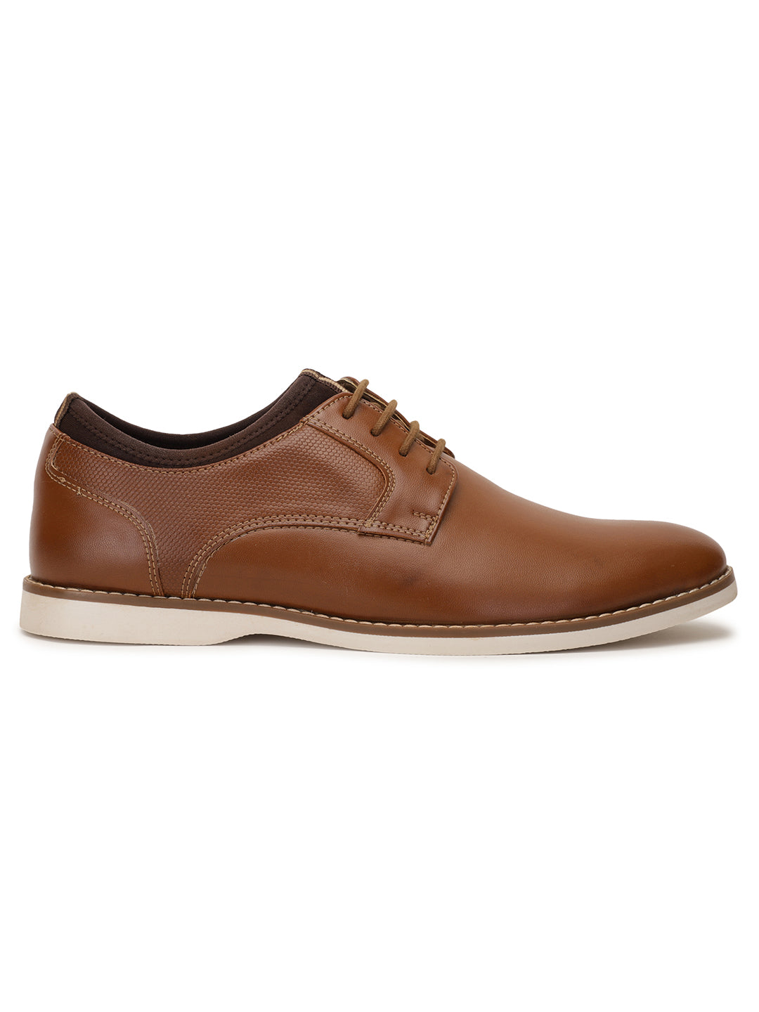 Bata Men Tan Casual Lace-up Derby Shoes - Tan - View 2