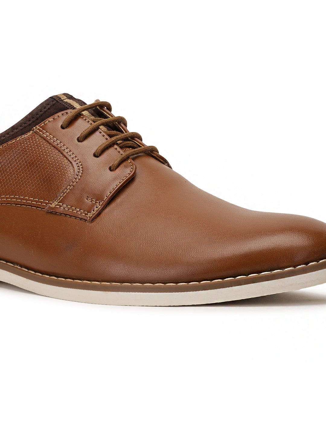 Bata Men Tan Casual Lace-up Derby Shoes - Tan - View 4