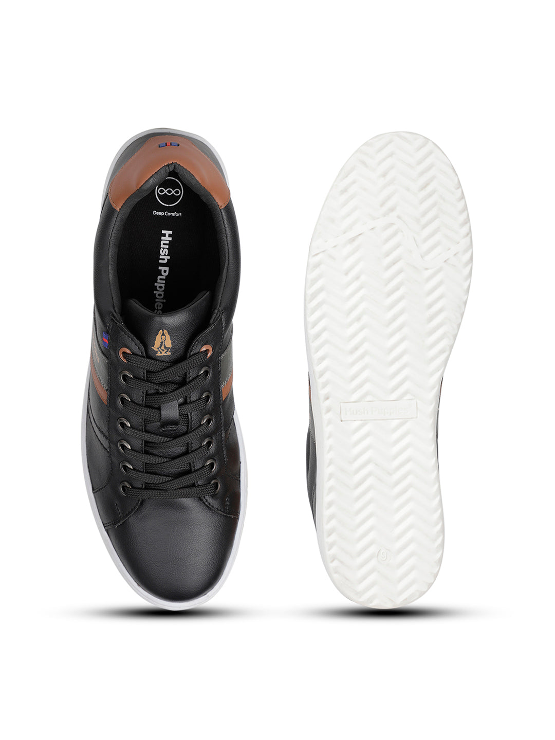 Hush Puppies Men Black Casual Lace-up Sneaker - Black - View 4