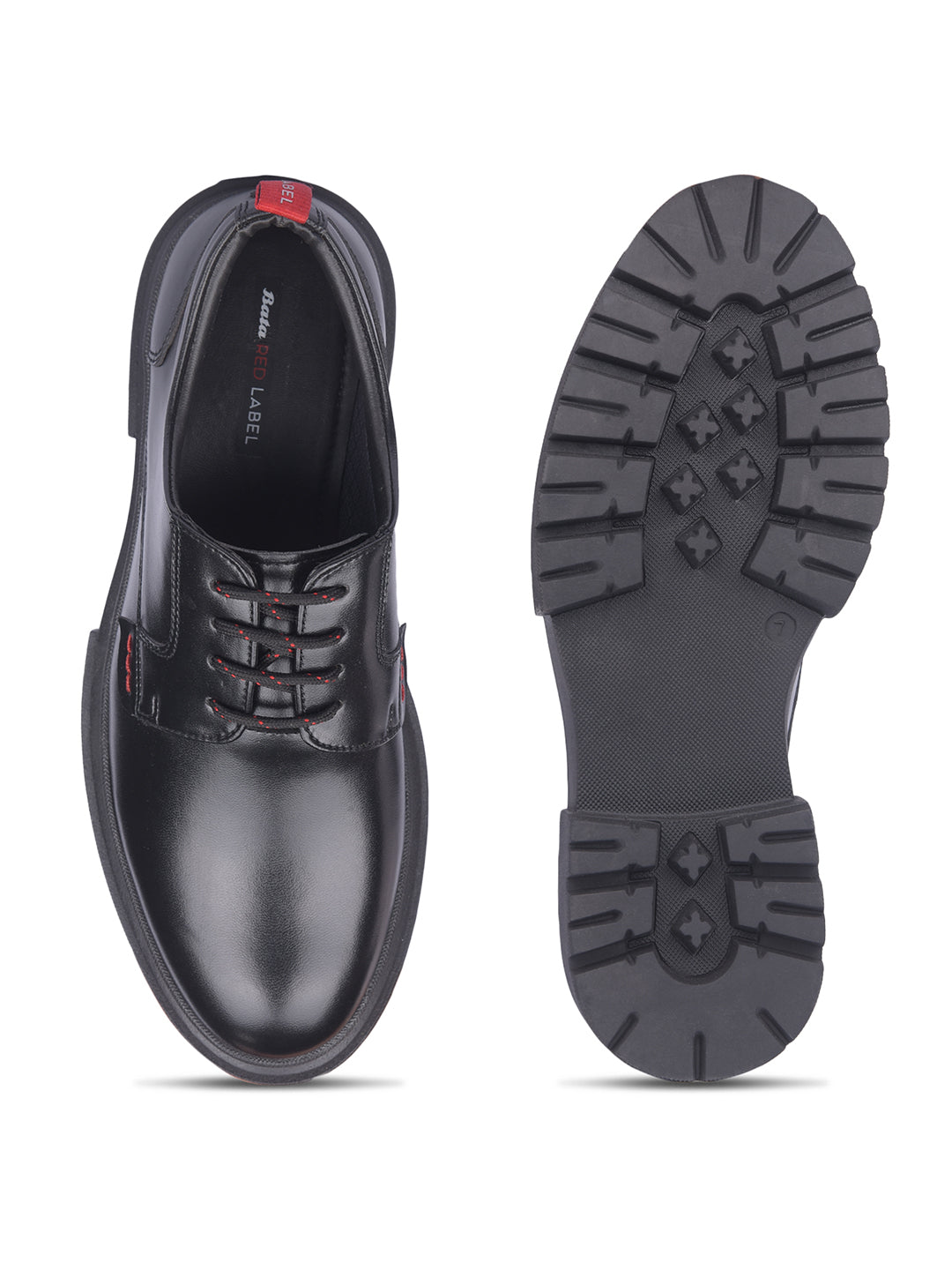 Bata Men Black Formal Lace-up Derby Shoes - Black - View 4