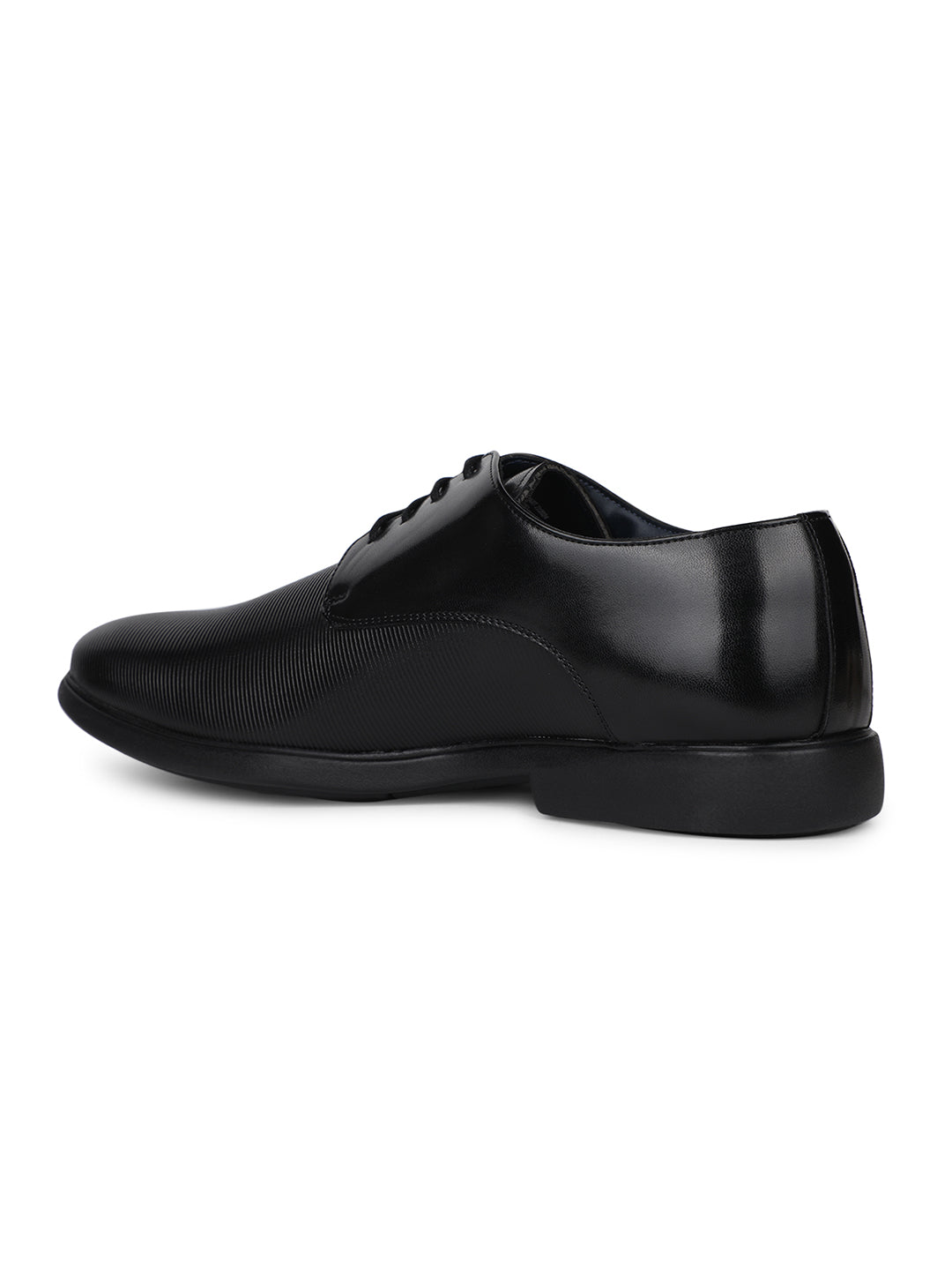 Bata Men Black Formal Lace-up Derby Shoes - Black - View 3