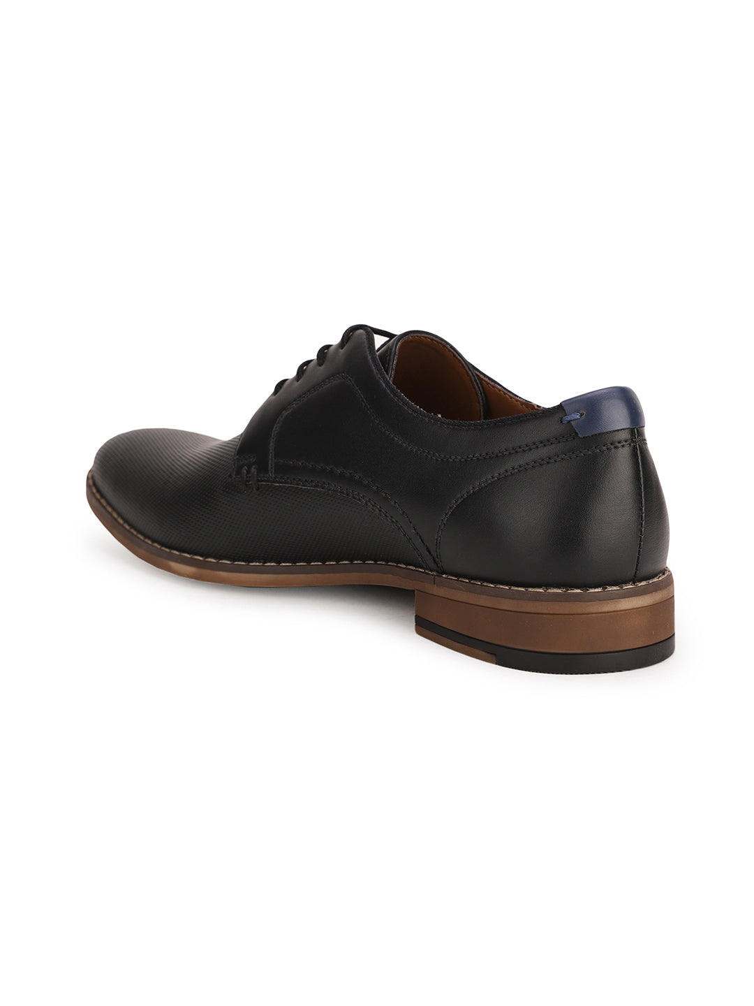 Bata Men Black Formal Lace-up Derby Shoes - Black - View 3