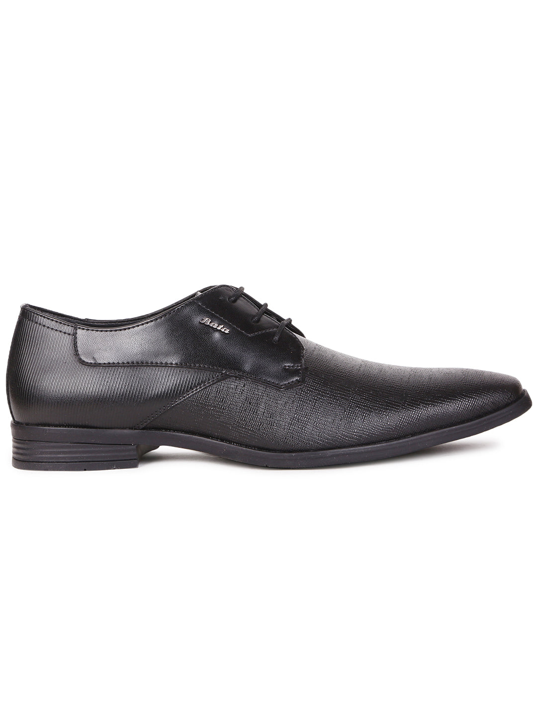 Bata Men Black Formal Lace-up Derby Shoes - Black - View 2