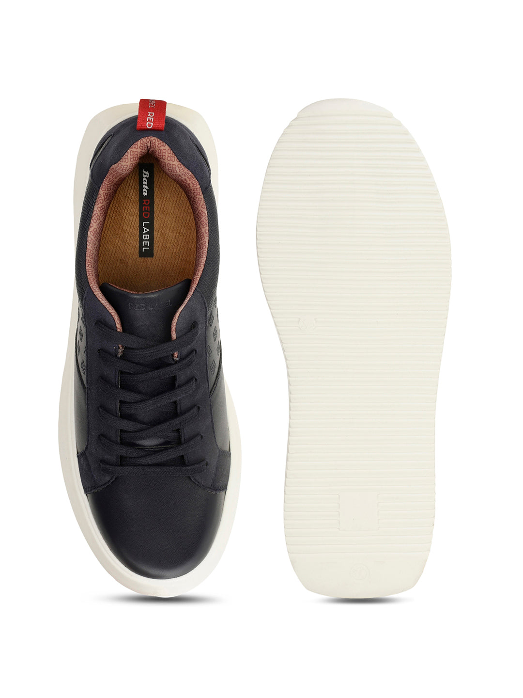 Bata Men Navy Blue Casual Lace-up Sneaker - Navy Blue - View 4