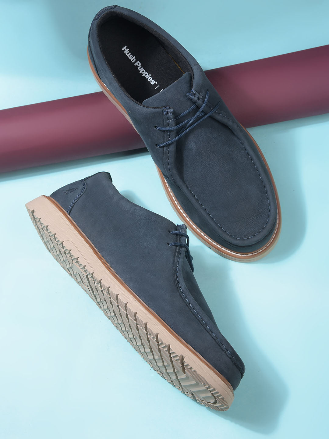 Hush Puppies Men Navy Blue Casual Lace-up Shoes - Navy Blue - View 6