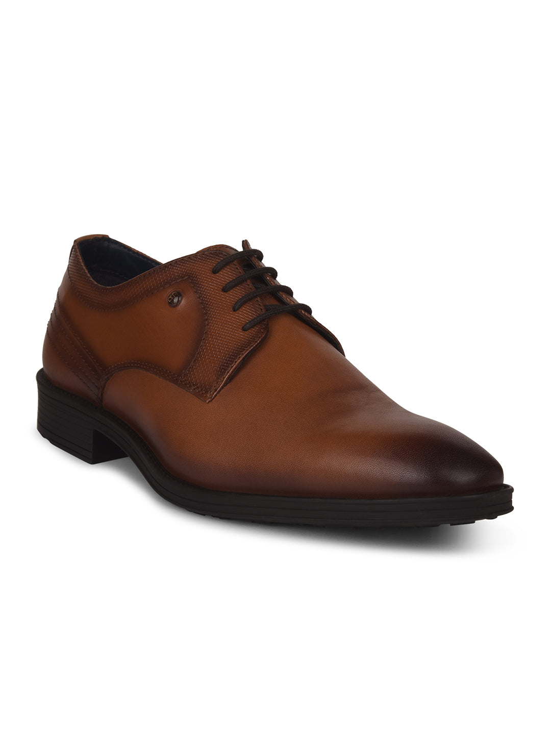 Bata Men Tan Formal Lace-up Derby Shoes - Tan - View 1